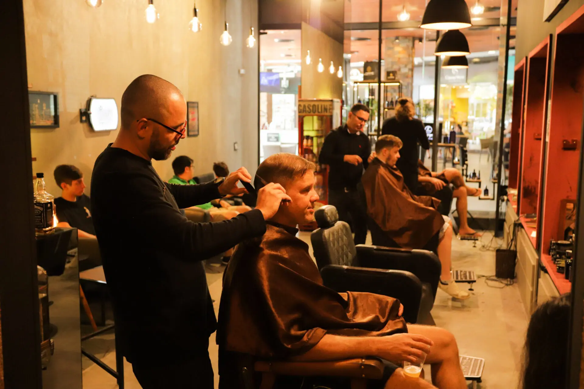 Interior da Barba Man Barbearia