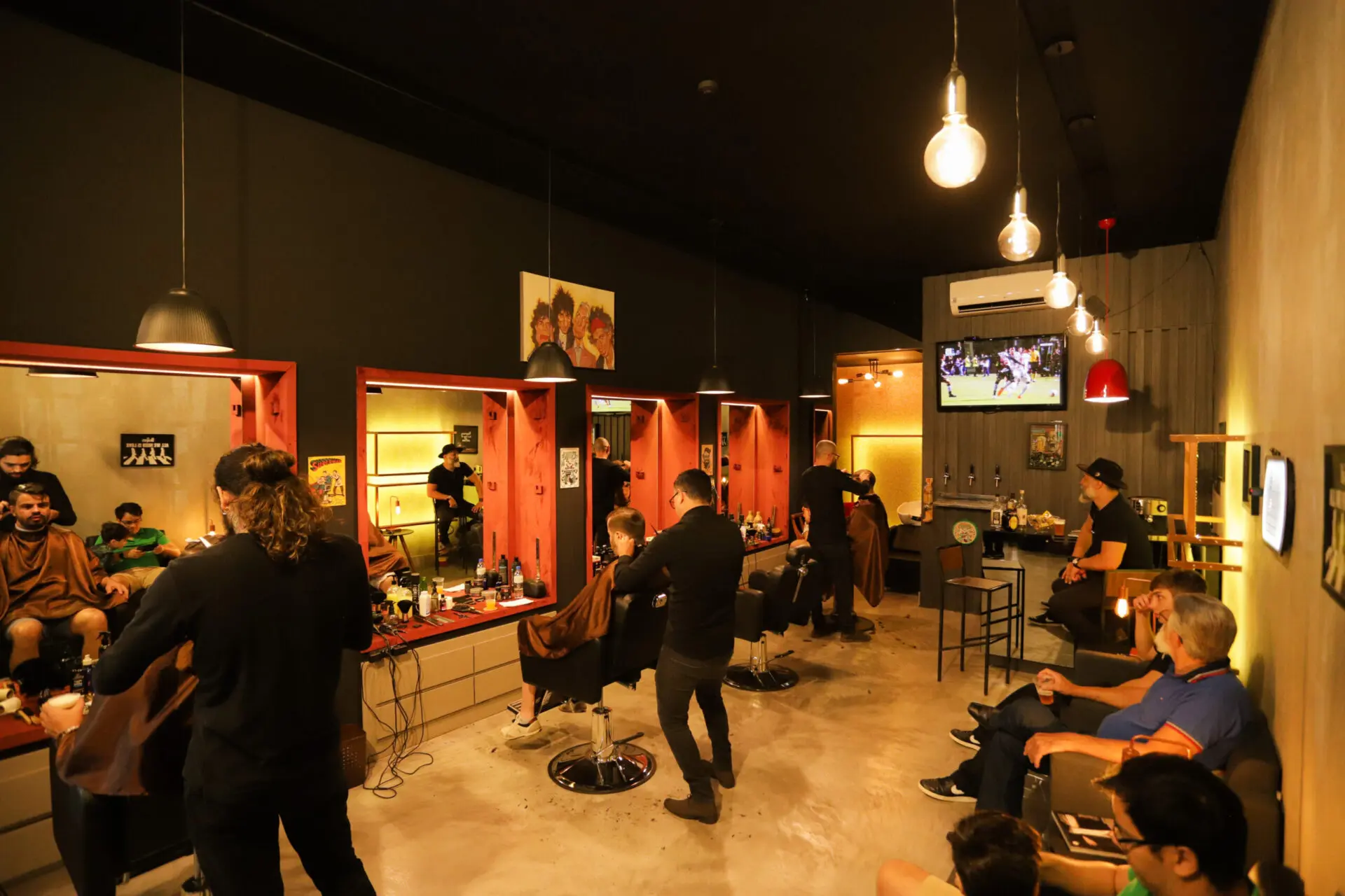 Ambiente da Barba Man Barbearia e Cia